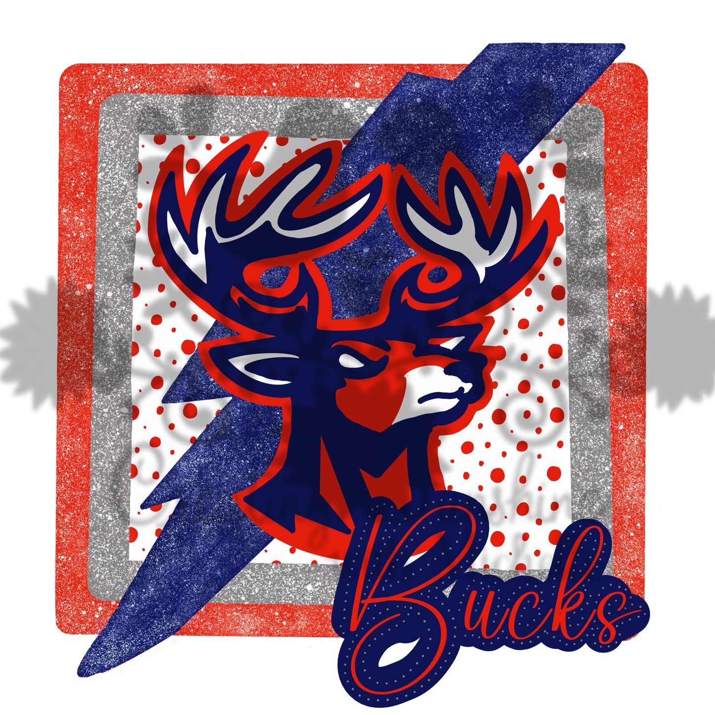 Bozeman Glitter Lightening Bolt PNG Digital File