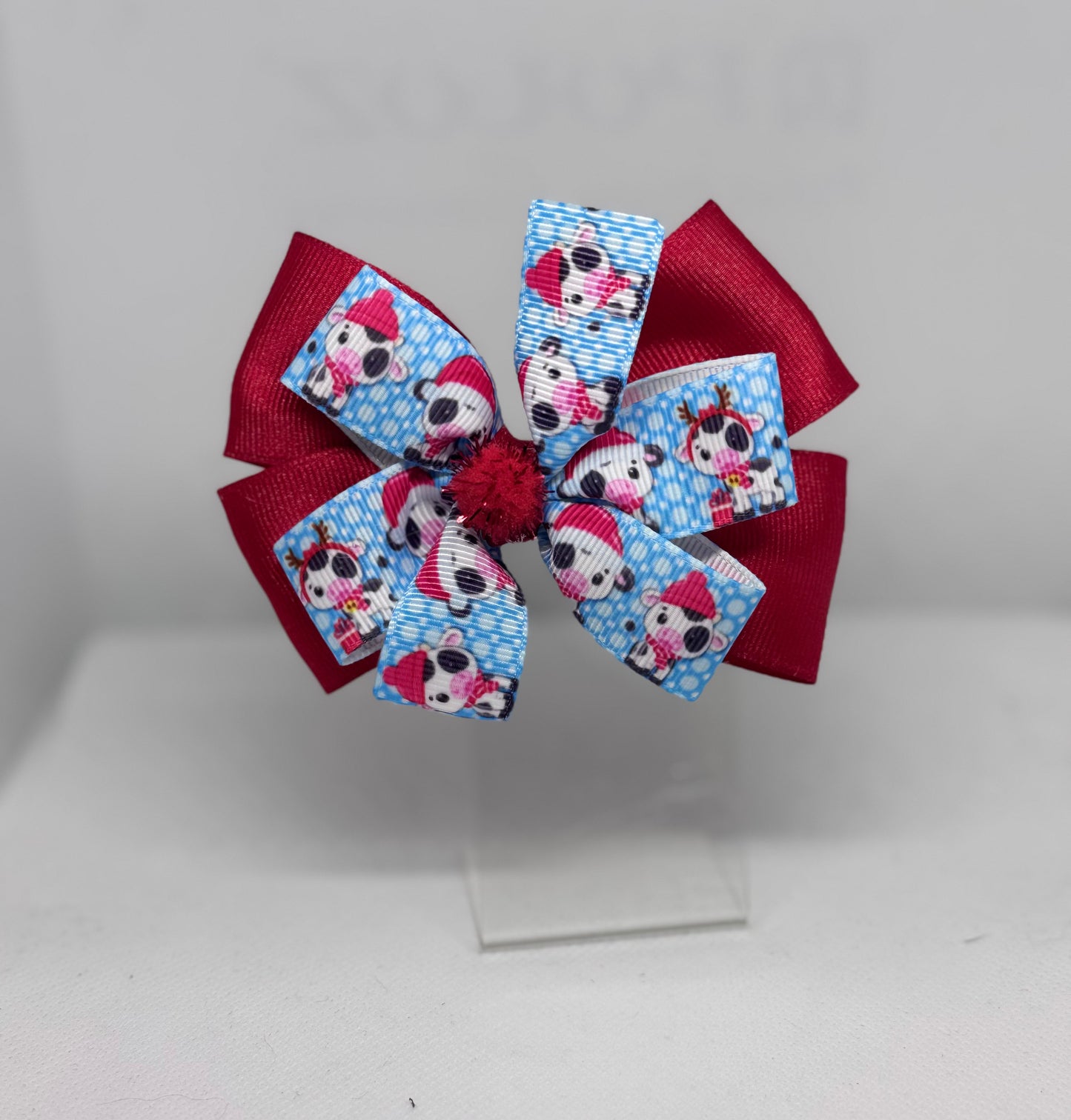 Mini Santa Moo Bow