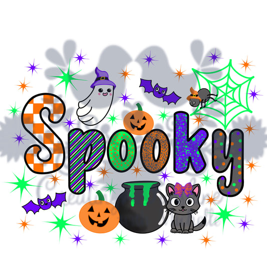 Spooky Friends PNG Digital File
