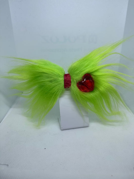 The Green Mean One Hair Bow