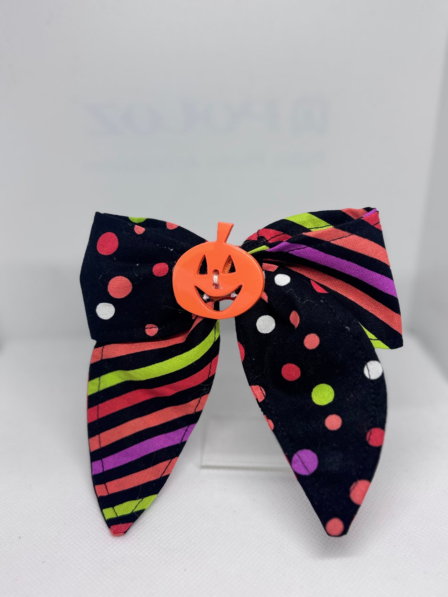 Halloween Dots and Stripes Sailor Bow