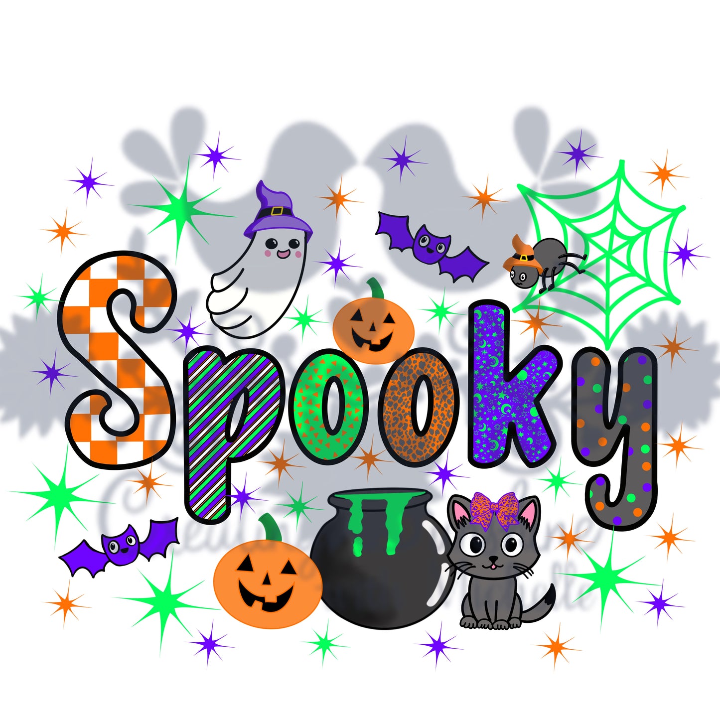 Spooky Friends PNG Digital File